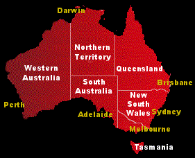 Map of Australia